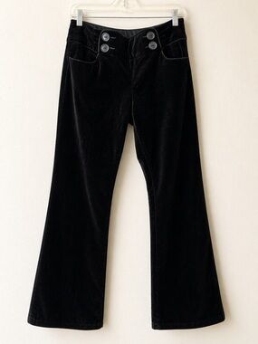 Sanctuary Black Cotton Blend Jacket with Contrast Trim Size 30
